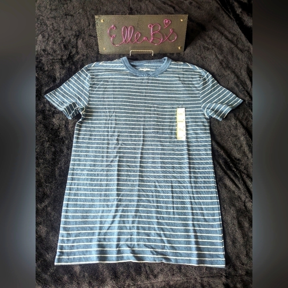 NWOT Goodfellow Striped Crew Neck Tee with Pocket S
